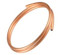 LALAGO Tubo de Cobre Flexible OD 10mm ID 8mm, Tubo Redondo de Cobre de 1,5M de Longitud, Material Flexible para Tecnología de Refrigeración, Generadores, Barras de Alimentación