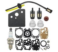 LALAL Kit de reparación de carburador, línea de combustible for Honda GX35 GX25 HHB25 HHH25 K20-WY K10-WYJ, junta de diafragma de carburador, piezas de motosierra con aguja