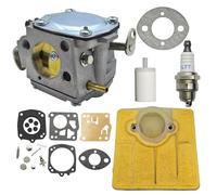 LALAL Kit de reparación de diafragma de filtro de aire de carburador for Husqvarna 61 66 266 503280316 motosierra Tillotson HS-254B RK-23HS