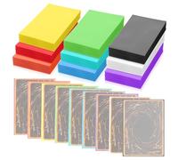 LALATOK 450Pcs Fundas Cartas, 66 x 91mm Fundas Cartas Pokemon, Fundas para Cartas 9 Color, Reutilizable Card Sleeves Blandas, Funda Cartas para Pokemon, Yugioh, Mtg, Tcg, K-pop, Sports Game