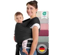 Laleni Fular portabebés recién nacidos hasta 15 kg de algodón suave - portabebés recién nacidos desde el nacimiento - Portabebés con certificado Oeko-Tex - Pañuelo para bebé con 5,10 m de longitud