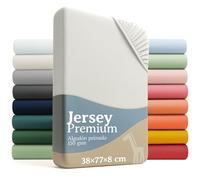 Laleni Premium sabana bajera cuna 38x77 cm cuna bebe 2 pzs - sabana bajera cuna para cochecito bebe certificada OEKO-TEX - sabana cuna de 100% algodón - sabanas bajeras cuna - sabana minicuna - marfil
