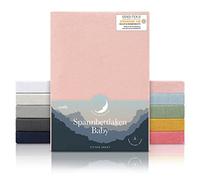 Laleni Sabana Bajera 28to30x73to76x10cm Oeko-Tex - sabanaja Bajera 100% Algodon para Cama de Infantil Set de 2-Ropa de Cama Infantil - para Cuna Bebe Color Rosa