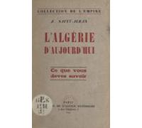 Lalgérie Daujourdhui (ebook)