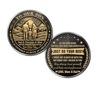 LALILIESS Ficha conmemorativa de bolsillo de metal con nombre todavía no sick of you, moneda conmemorativa personalizada de doble cara para un ser querido, A13, G