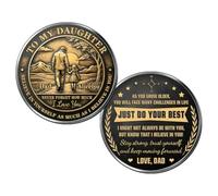 LALILIESS Ficha conmemorativa de bolsillo de metal con nombre todavía no sick of you, moneda conmemorativa personalizada de doble cara para un ser querido, A12., G