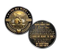 LALILIESS Ficha conmemorativa de bolsillo de metal con nombre todavía no sick of you, moneda conmemorativa personalizada de doble cara para un ser querido, A3, G