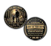 LALILIESS Ficha conmemorativa de bolsillo de metal con nombre todavía no sick of you, moneda conmemorativa personalizada de doble cara para un ser querido, A10., G