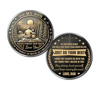 LALILIESS Ficha conmemorativa de bolsillo de metal con nombre todavía no sick of you, moneda conmemorativa personalizada de doble cara para un ser querido, a11, G