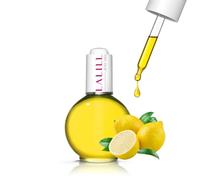 LALILL Aceite de Cuticulas y Uñas 75 ml - Vegano Cuidado con Aceite de Almendras Dulces y Melocotón - Tratamiento Reparador y Fortalecedor Con Pipeta - Aroma Limón - Uso Profesional y Doméstico