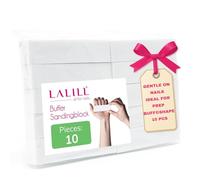 LALILL Bloque Pulidor Uñas Profesional - 10 unidades - Buffer 4 caras - Lima Pulidora para Uñas de Gel, Acrílico, Esmalte Semipermanente - Manicura y Pedicura - 9,5 x 2,5 x 2,5 cm