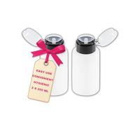 LALILL Botellas Dosificadoras 2x200ml - Dispensador con Bomba para Líquidos Cosméticos - Acetona Quitaesmalte Cleaner Loción Champú - Profesional y Hogar