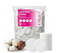 LALILL Discos Desmaquillantes de Algodón 600 uds - Almohadillas Faciales Suaves Sin Pelusa para Pieles Sensibles, Rostro y Ojos, Limpieza Facial, Uso Profesional - 100% Algodon