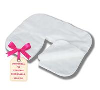 LALILL Fundas Faciales Desechables para Camilla 100 Uds - Cobertura Higiénica para Cabezal de Masaje - Accesorios para SPA, Estética y Terapias - 36x29 cm