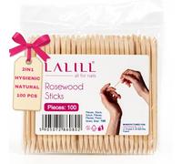 LALILL Palitos de Naranjo 100 Piezas - Palillos de Madera para Cutículas - Manicura, Pedicura, Nail Art, Uñas, Belleza, Pestañas, Tatuajes, DIY