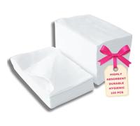 LALILL Toallas Desechables para Pedicura 100 uds - 50x40 cm Blancas - Suaves y Resistentes - Uso Profesional y Doméstico