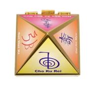 Lalit Kishori Caja de almacenamiento de deseos de madera de 4 pulgadas para guardar cristales en efectivo y joyas (multicolor, símbolo de Feng Shui Reiki)