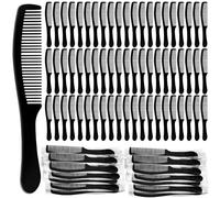 Lallisa 300 peines desechables a granel envueltos individualmente, peines de plástico de mango largo, peines irrompibles adecuados para viajes, sin hogar, hotel, refugio, enfermería, iglesia familiar