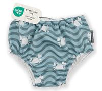 LaLoona Bañador Bebé - Pañal de Baño Reutilizable Certificado Oeko-Tex Standard 100 - Resistente al Cloro - Secado Rápido y Cómodo - Apto para Piscina y Playa Talla 3-6 Meses - Cangrejo Verde
