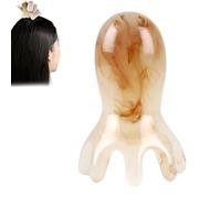 Laluerck Peine de resina para cabeza de meridianos, portátil, para masaje de hombro y cuello, para uso doméstico o salón de belleza