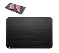 Lam-lord Bandeja de descongelación, placa de descongelación rápida, placa de descongelación de aluminio antiadherente para pescado, carne, aves y alimentos congelados (tamaño: M)