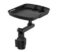 Lam-lord Bandeja para portavasos, bandeja para bebidas de coche, rotación de 360º, ajustable, elástica, antideslizante, para comer, accesorios organizadores portátiles para interiores de automóvil