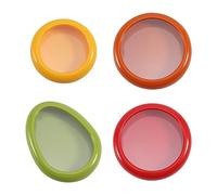 Lam-lord Juego de 4 recipientes de almacenamiento de cebolla y aguacate para guardar frutas y verduras para cebolla roja, guacamole, tomate limón y conservador de almacenamiento , 22341017
