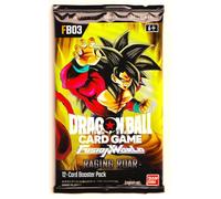 LAM-TCG - FB03 - Raging Roar - 1 Booster - Inglés - Embalaje original - Tarjetas coleccionables - con protección de envío LAM-TCG - Compatible con Dragon Ball - Fusion World - Trading Cards