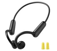 LAMA Auriculares de conducción ósea, micrófono Bluetooth 6.0, auriculares de conducción ósea con 15 horas de reproducción, auriculares IP55 para correr, estéreo de alta fidelidad, diseño abierto para