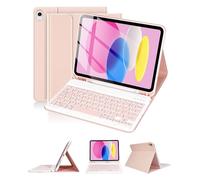 LAMA Funda para Teclado para iPad de 10ª Gen de 10.9" 2022 (A2696/A2757/A2777), Funda Protectora Delgada con Funda Desmontable para Teclado Bluetooth Inalámbrico y Soporte para Lápiz