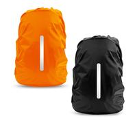 LAMA - Pack de 2 fundas impermeables para mochila, reflectantes, antipolvo, antirrobo, para ciclismo, senderismo, camping, viajes y actividades a
