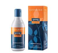 L'AMANDE - Champú para hombre con extractos de albahaca, gel de ducha y baño, hidratante para cuerpo y cabello, espuma de baño suave y natural - Azafrán, 250 ml