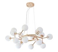 Lamapara de techo metal color dorado serie anabel 80cm 20 cm