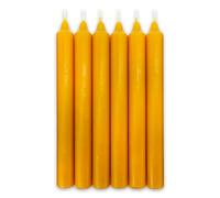 LAMARE 6 Velas de Miel de Abeja Natural 100% Cera de Abeja Hechas a Mano Sin Parafina - Ritual Mágico Buena Suerte 11/22 - Velas Decorativas - Perfectas para regalo (20 cm x 2 cm)