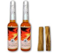 Lamare - Agua Pusanga 221 ml Pack 2 unidades - Agua Pusanga Original - REGALO 2 Sticks Palo Santo - 100% Colonia Original Perú C'Est Si Bon - Agua Espiritual - Amor