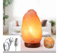 LAMARE Lámpara de Sal Natural del Himalaya - 1,5/2 kg + Portavelas Regalo - Recomendado Feng Shui