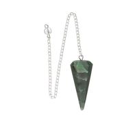 LAMARE - Péndulos Facetados - Para Radiestesia, Reiki, Adivinación, Meditación y Prácticas Espirituales - Herramienta Energética - Diseño Facetado Elegante - 1 Unidad (Jade Verde)