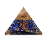 LAMARE - Pirámide de Orgonita con Lapislázuli - Equilibrio Energético y Protección - Elegancia y Pureza - Mentalidad y Sabiduría - Fuerza Divina - 2,4” (61 mm aprox.).
