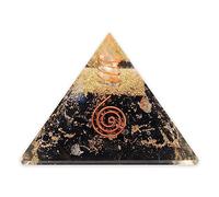 LAMARE - Pirámide de Orgonita de Turmalina Negra - Protección Energética y Armonía en un Poderoso Amuleto - Protección Energía Negativa - Ambiente Equilibrado - 3” (76 mm aprox.).