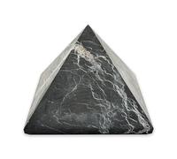 LAMARE - Pirámides de Shungita Mate - Mineral Único - Geometría Energética - Mejora del Bienestar - Neutralización de Energías - Reducción del Estrés Electromagnético - 1 Unidad (7x7 cm)