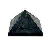 LAMARE - Pirámides de Shungita Mate - Mineral Único - Geometría Energética - Mejora del Bienestar - Neutralización de Energías - Reducción del Estrés Electromagnético - 1 Unidad (3x3 cm)