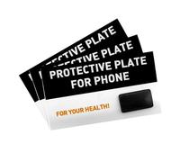LAMARE - Placas Adhesivas de Shungita - Reducción del Estrés Electromagnético - Mejora del Bienestar - Neutralización de Energías - Fácil Aplicación (Rectangular, Pack 3)