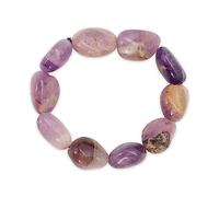 LAMARE - Pulsera de Cantos Rodados de Amatista - Joyería de Energía y Bienestar - Protección Energética - Serenidad Emocional - Espiritualidad - Transmutación.