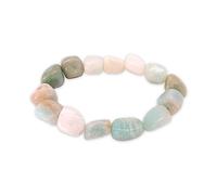 LAMARE - Pulsera de Cantos Rodados de Amazonita - Joyería de Energía y Bienestar - Protección Energética - Intuición - Comunicación - Alivio - Compasión.