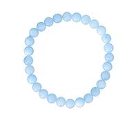 LAMARE - Pulsera de Piedra Natural de Aguamarina - Joyería de Energía y Bienestar - Protección Energética y Estilo Elegante - Pureza Espiritual - Paz - Alegría - Emociones - Cuentas 8mm.