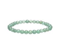 LAMARE - PULSERAS BOLAS DE PIEDRA NATURAL - Diseño Sofisticado y Elegante - Hechas a Mano - Variedad de Piedras Naturales - Ø 5 Cm y Peso Entre 5-20 Gr - Ideal Para Regalo (6 mm, Cuarzo Verde)