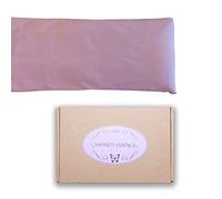 LAMARE Saco Semillas Microondas de Trigo y Lavanda 48 x 15 cm Funda Lavable 100% Algodón - Cojín Térmico Para Cervicales y Cólicos Terapia Frío y Calor. Saco de Semillas Para Microondas. Rosa claro
