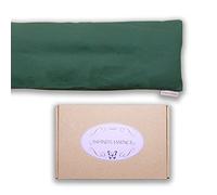 LAMARE Saco Semillas Microondas de Trigo y Lavanda 48 x 15 cm Funda Lavable 100% Algodón - Cojín Térmico Para Cervicales y Cólicos Terapia Frío y Calor. Saco de Semillas Para Microondas. Verde