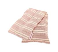 LAMARE Saco Térmico de Semillas de Trigo y Lavanda 48 x 15 cm - Funda 100% Algodón - Terapias en Frío y Calor (Rayas Vertical Rosa)
