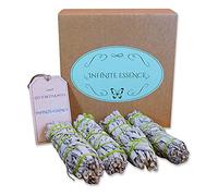 LAMARE - Salvia Californiana - Apiana - para Quemar - Pack de 4 Unidades - Recolectada de Forma 100% Artesanal y sostenible.